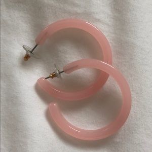 Like new, flash sale! Pink Hoop Earringa